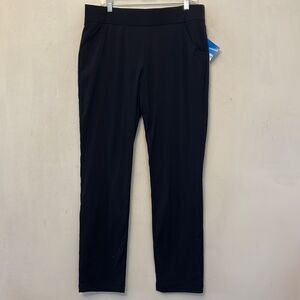 Columbia black straight leg active fit Omni Shade pull on pants Size L New